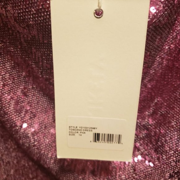 Likely Dress- Toscano One Shoulder Cutout Sequin Dress Size 14 - Picture 8 of 8